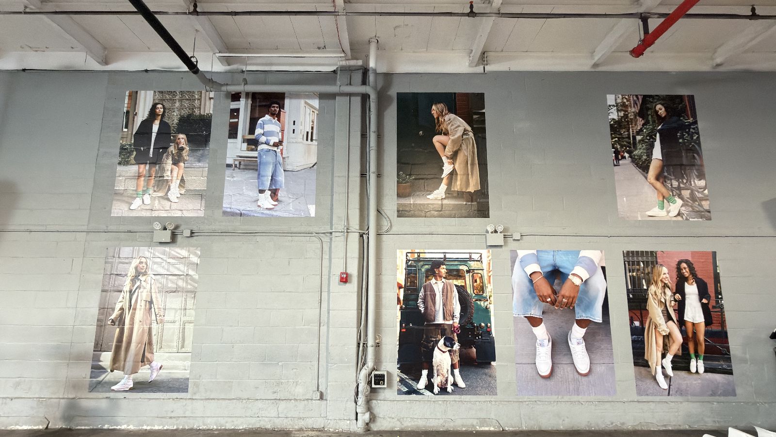 Brick wall vinyl fashion photos