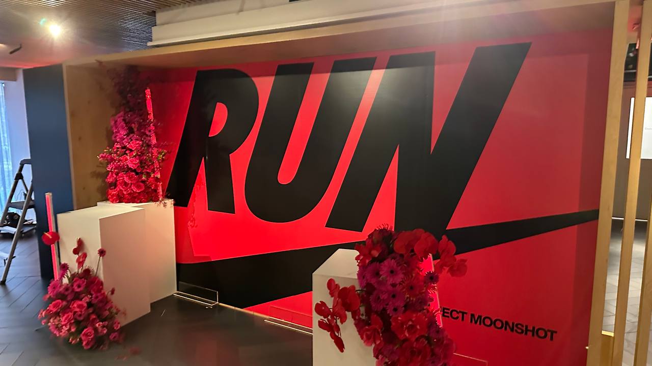 Nike wall vinyl installation